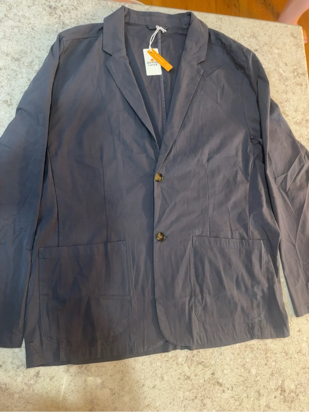 Marine Layer Breeze Blazer India Ink 2XL NWT Water Repellent $178 Retail